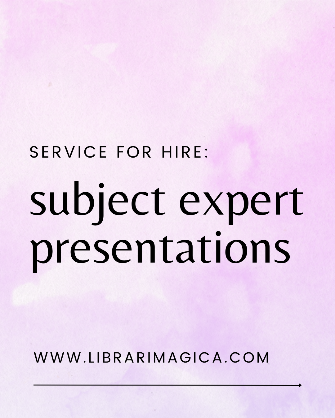 Subject Expert Presentations